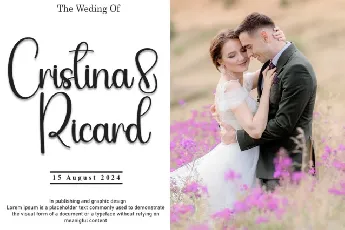 Rustic Wedding Script font