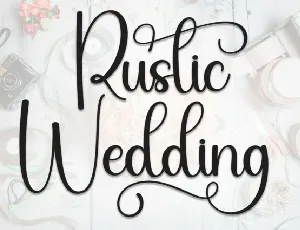 Rustic Wedding Script font