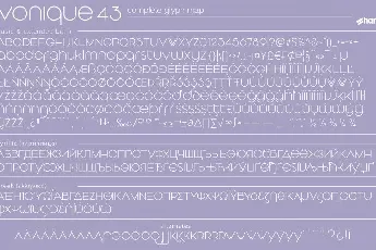 Vonique 43 Typeface font