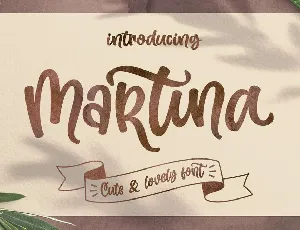 Martina Cute and Lovely font