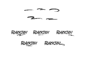 Blackish Demo font