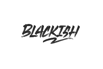 Blackish Demo font