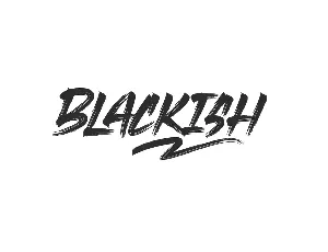 Blackish Demo font