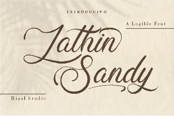 Lathin Sandy font