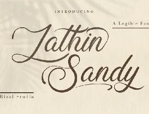 Lathin Sandy font