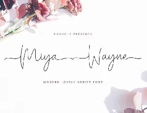 Miya Wayne Lovely Script font