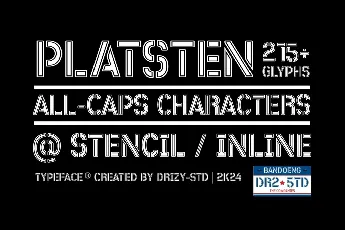 Platsten font