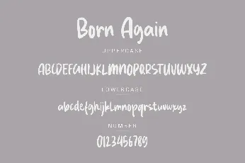 Born Again Demo font