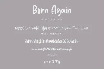 Born Again Demo font