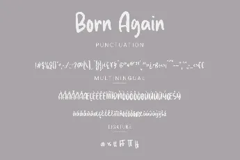 Born Again Demo font