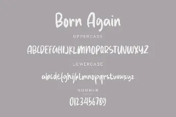 Born Again Demo font