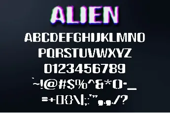 Alien Space font