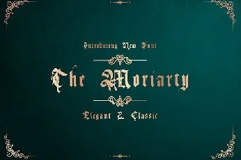 The Moriarty-Demo font