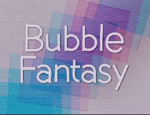 Bubble Fantasy font