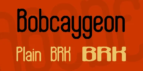 Bobcaygeon font