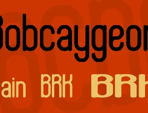 Bobcaygeon font