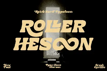 Roller Hesoon Demo font