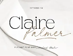 Claire Palmer font