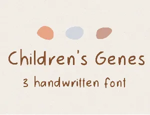 Children’s Genes font