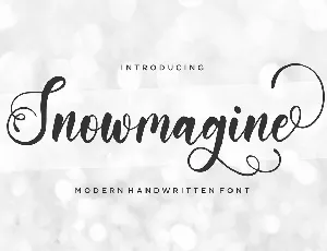 Snowmagine font