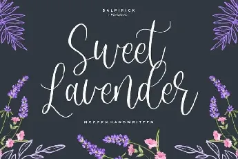 Sweet Lavender Calligraphy font