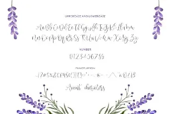 Sweet Lavender Calligraphy font