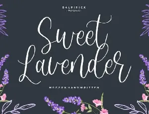 Sweet Lavender Calligraphy font