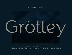 Grotley font