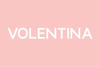 Volentina font