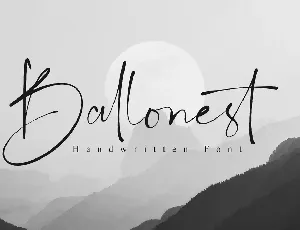 Ballonest font