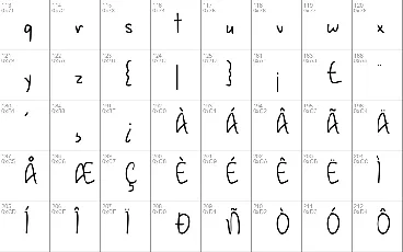 January Handwriting font