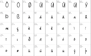 January Handwriting font