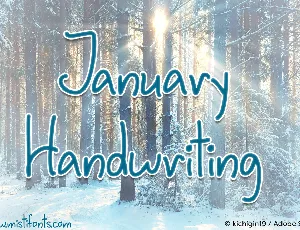 January Handwriting font