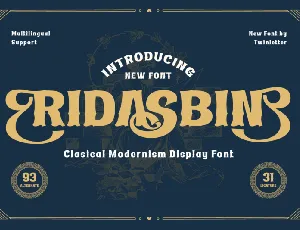 Ridasbin font