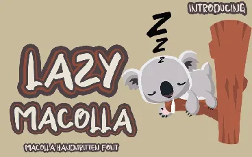 Lazy Macolla font