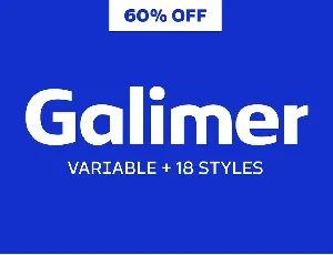 Galimer font