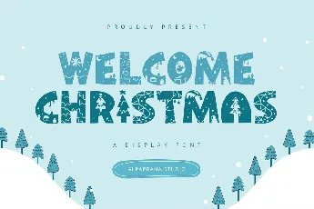 Welcome Christmas font