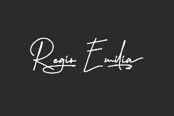 Regio Emilia font