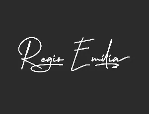 Regio Emilia font