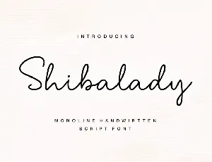 Shibalady font