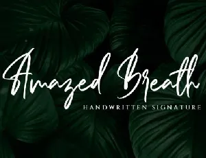 Amazed Breath font