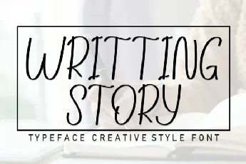 Writting Story Display font