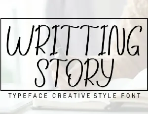 Writting Story Display font