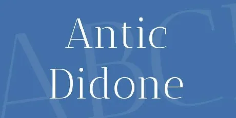 Antic Didone font