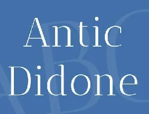 Antic Didone font