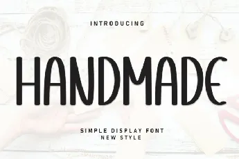 Handmade Display font