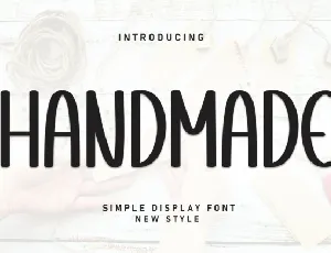 Handmade Display font