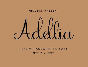 Adellia font