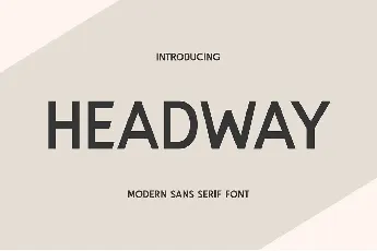 Headway font