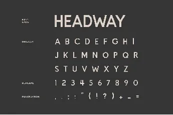 Headway font